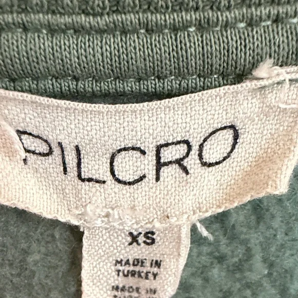 Pilcro Olive Green Short-Sleeve Drawstring Mini Dress - Picture 2 of 4